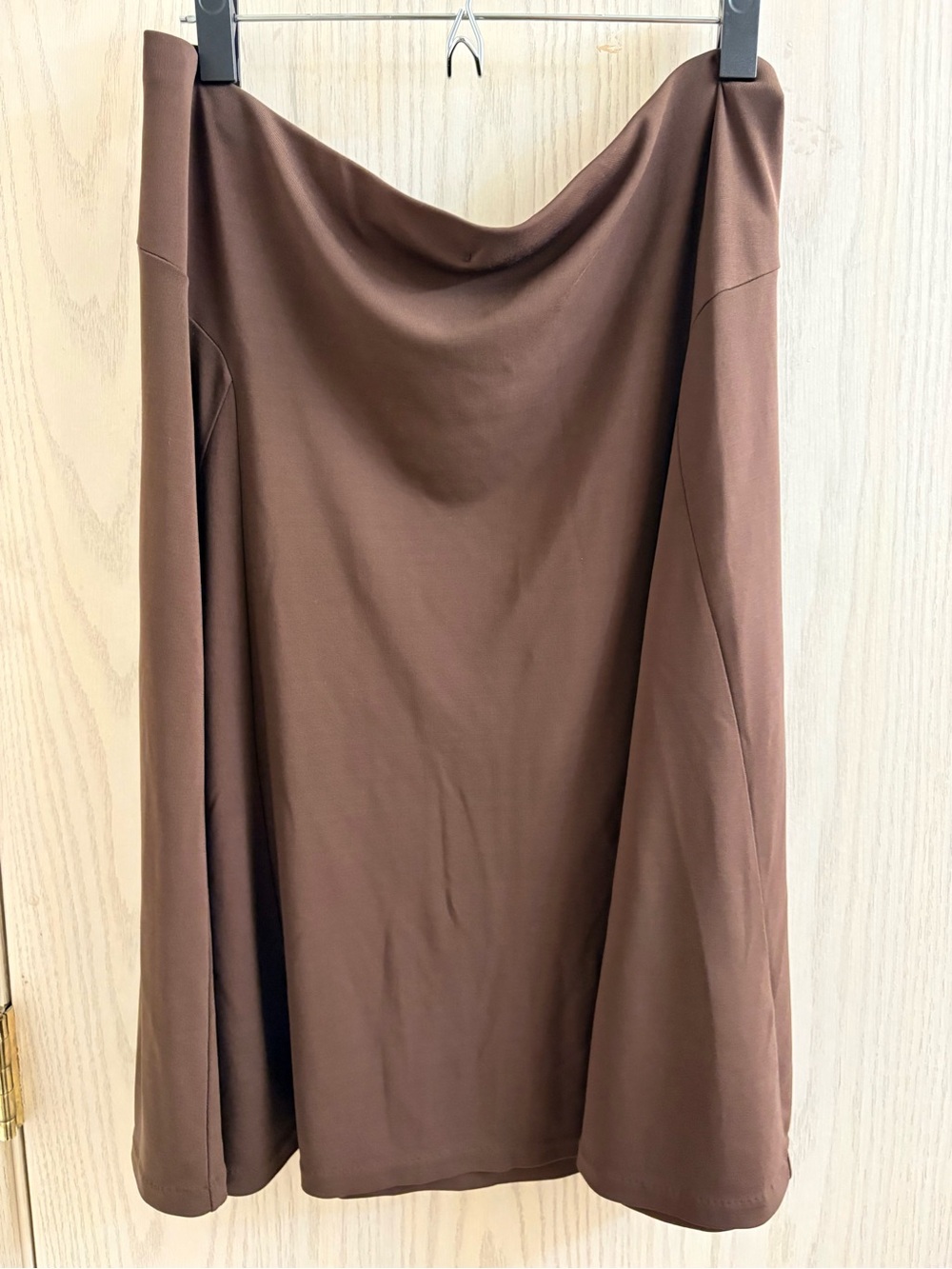 Ralph Lauren Chocolate Brown A-Line Midi Skirt